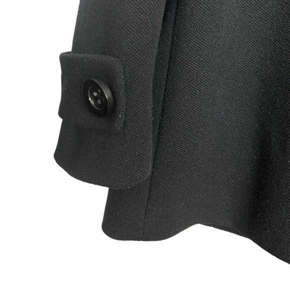 J. Crew Double Breasted Black Wool Peacoat Size 6 - Picture 15 of 16